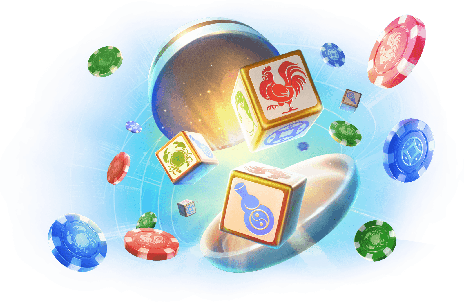 Game Banner Fish Prawn Crab